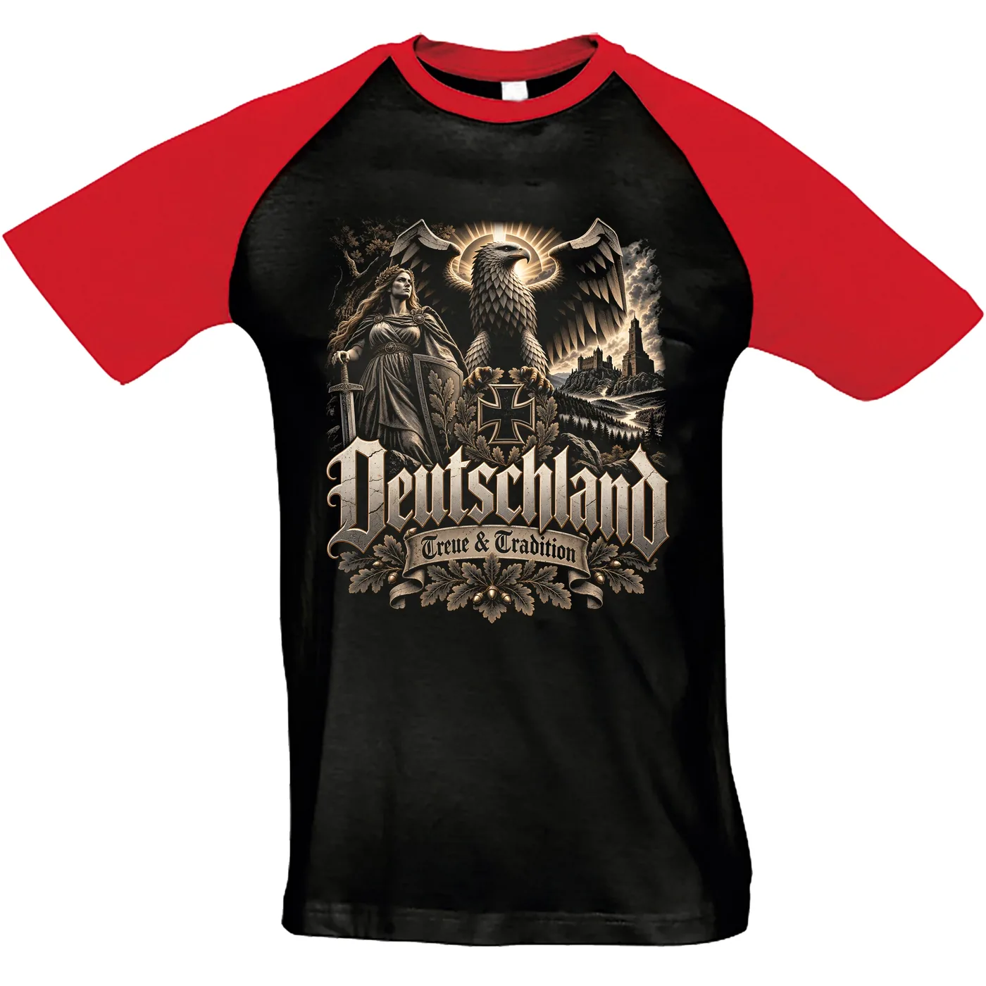 Herren T-Shirt "Bragi" - Deutschland Adler, Treue & Tradition