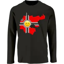Herren Langarm Shirt - Deutschland, Fahne - gewählte Variante
