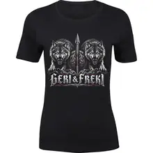 Damen Premium T-Shirt - Geri & Freki, Schild - gewählte Variante