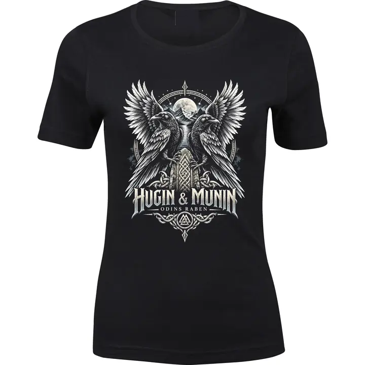 Damen Premium T-Shirt - Odins Raben, Hugin & Munin