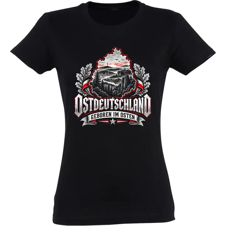 Damen T-Shirt - Ostdeutschland, Geboren im Osten