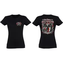 Damen T-Shirt - Für Familie Volk und Vaterland, Fahne - gewählte Variante