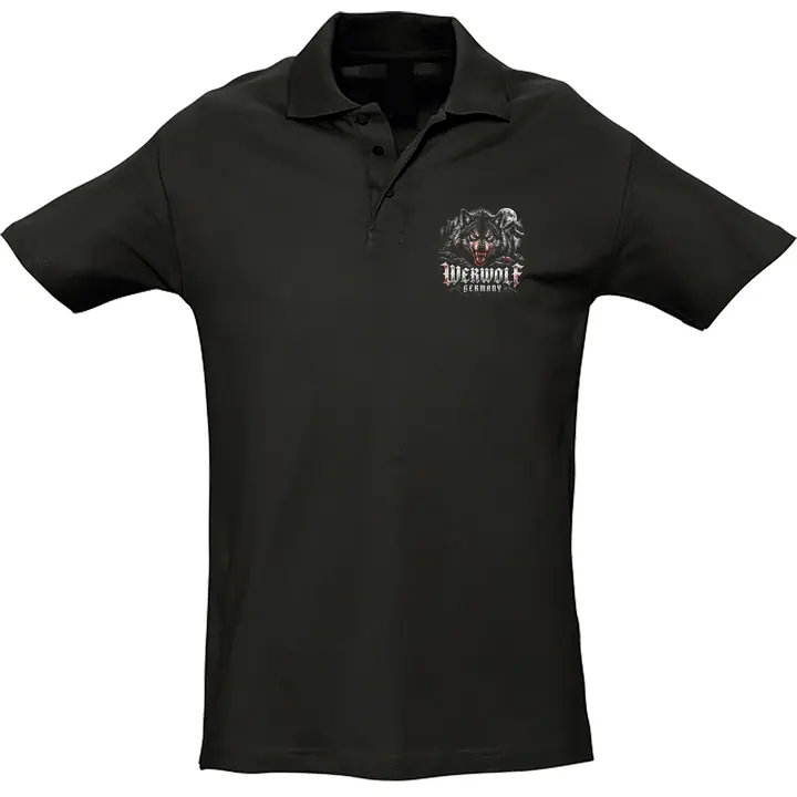 Herren Standard Poloshirt - Werwolf Germany, Die Lange Nacht