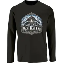 Herren Langarm Shirt - Walhalla, Götter des Nordens Vorderseite