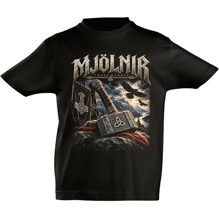 Kinder T-Shirt - Mjölnir, Thors Hammer