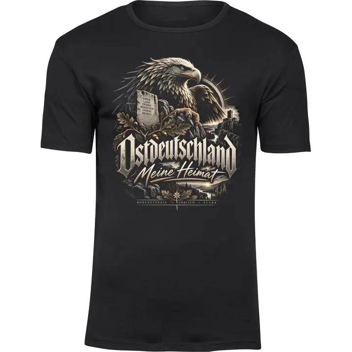 Herren Premium T-Shirt - Ostdeutschland Adler, Meine Heimat