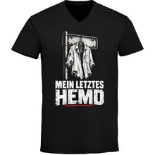 Herren V-Ausschnitt T-Shirt - Mein letztes Hemd - gewählte Variante
