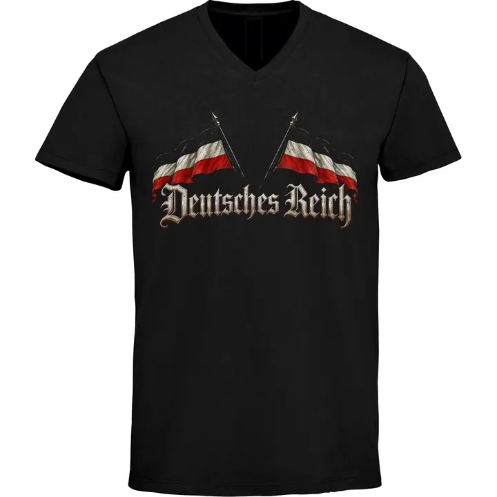 Herren V-Ausschnitt T-Shirt - Deutsches Reich