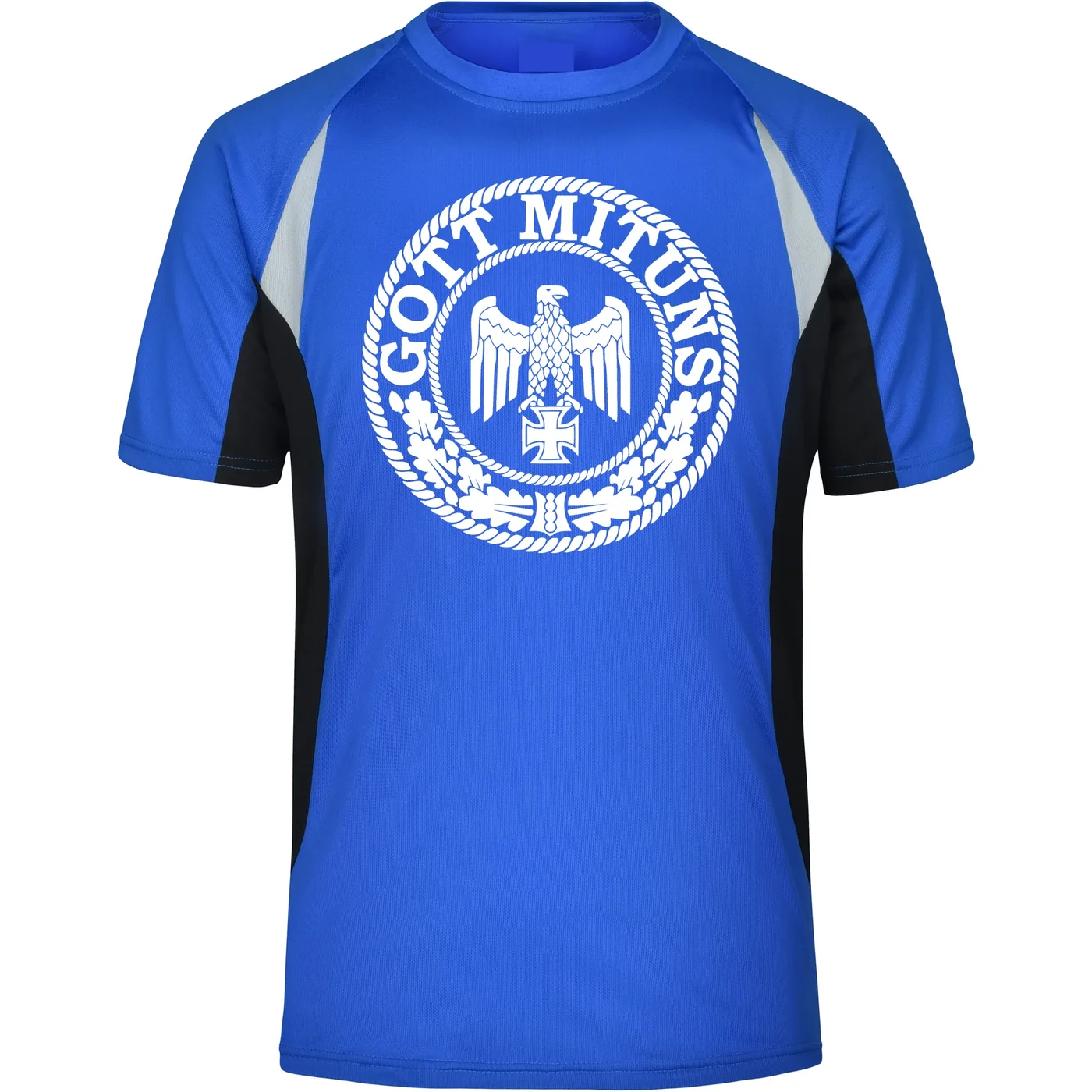 Herren Sportshirt - Gott mit uns, Adler