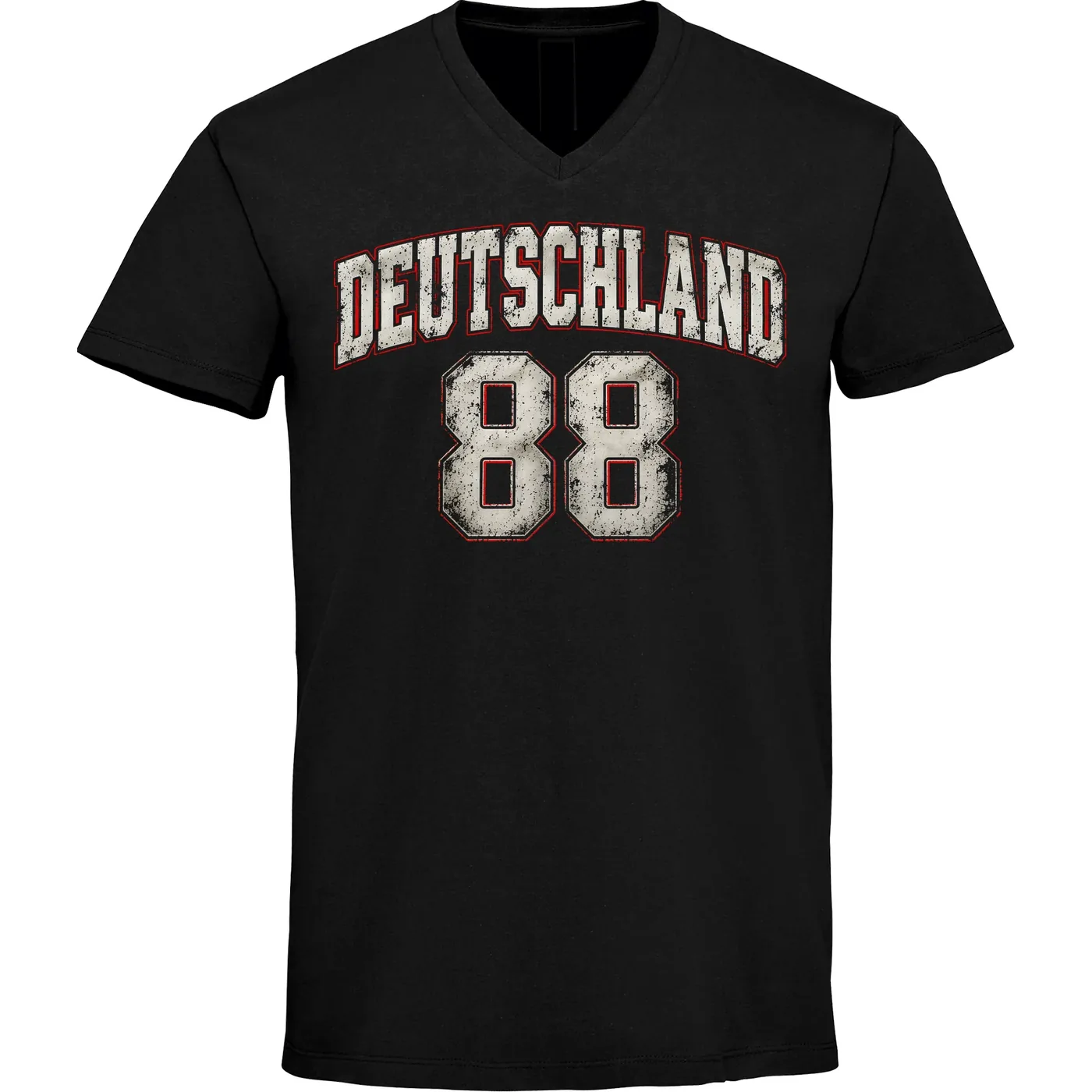 Herren V-Ausschnitt T-Shirt - Deutschland 88