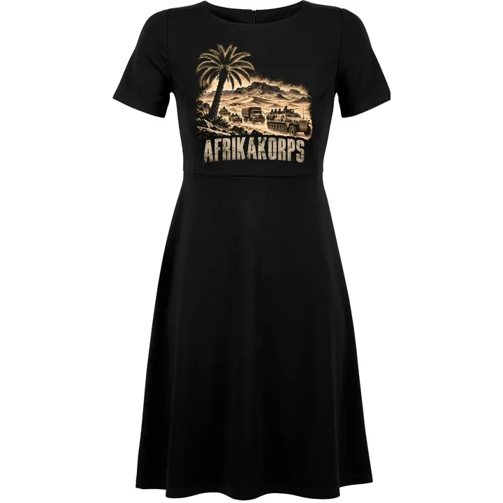 Damen kurzarm Kleid - Afrikakorps, Wüste