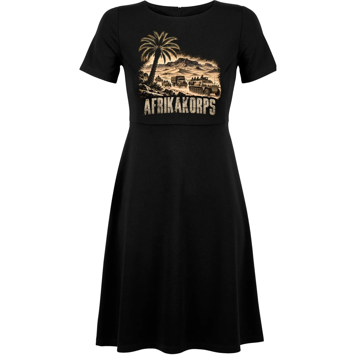 Damen kurzarm Kleid - Afrikakorps, Wüste