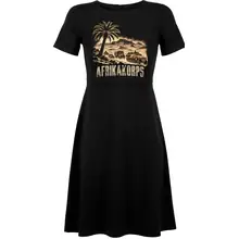 Damen kurzarm Kleid - Afrikakorps, Wüste - gewählte Variante