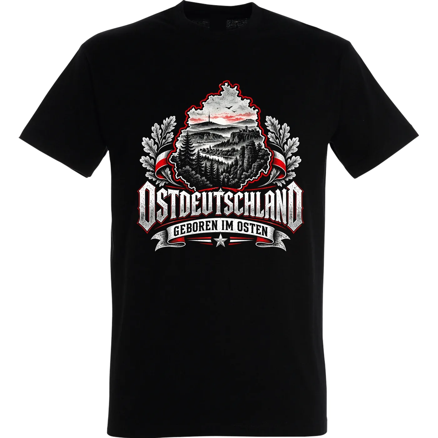 Herren T-Shirt - Ostdeutschland, Geboren im Osten