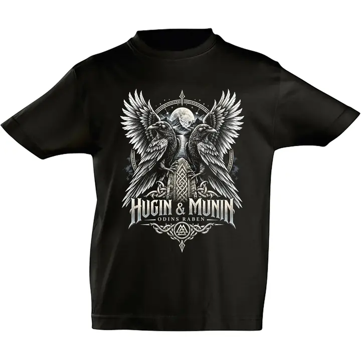 Kinder T-Shirt - Odins Raben, Hugin & Munin