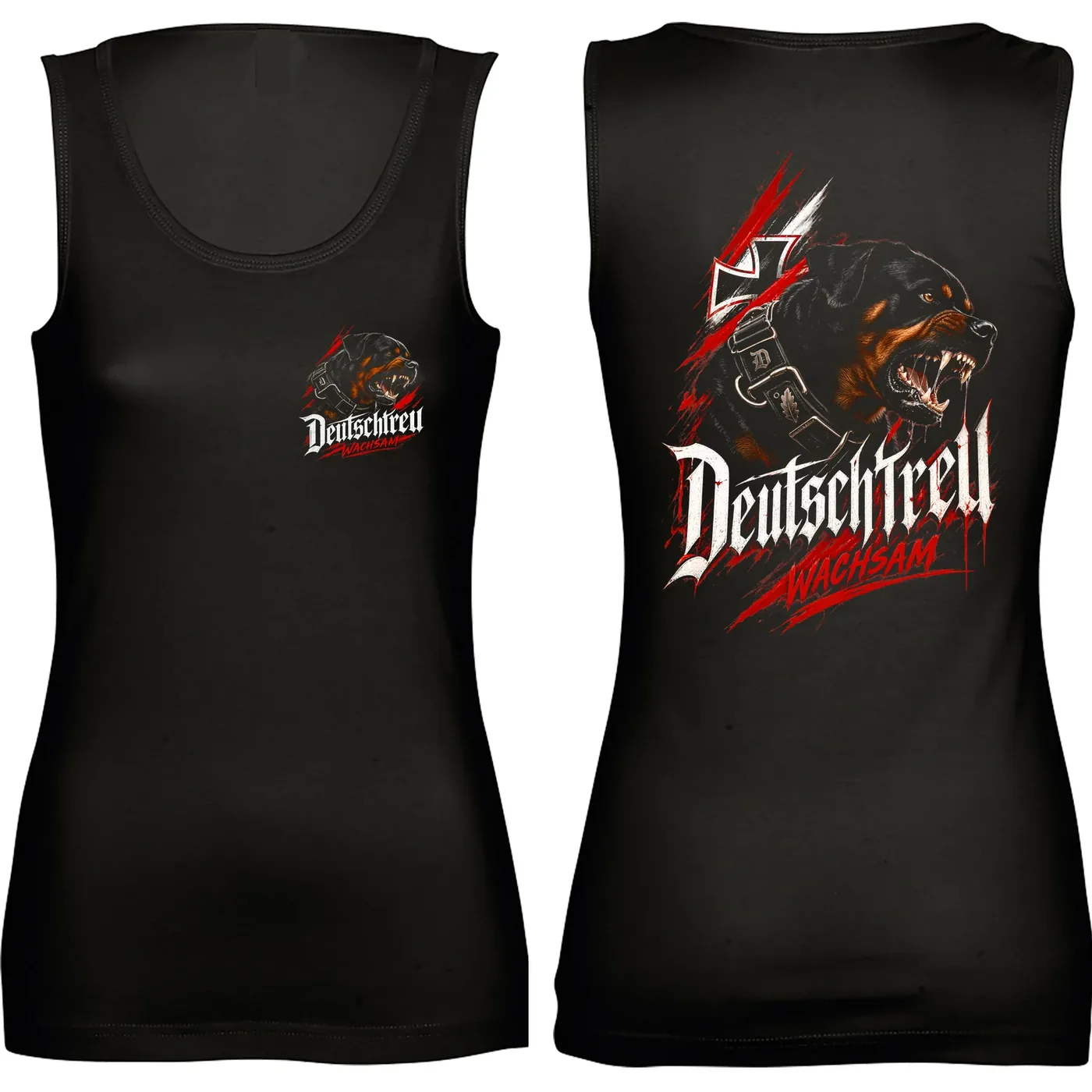 Damen Standard Top - Deutschtreu, Wachsam