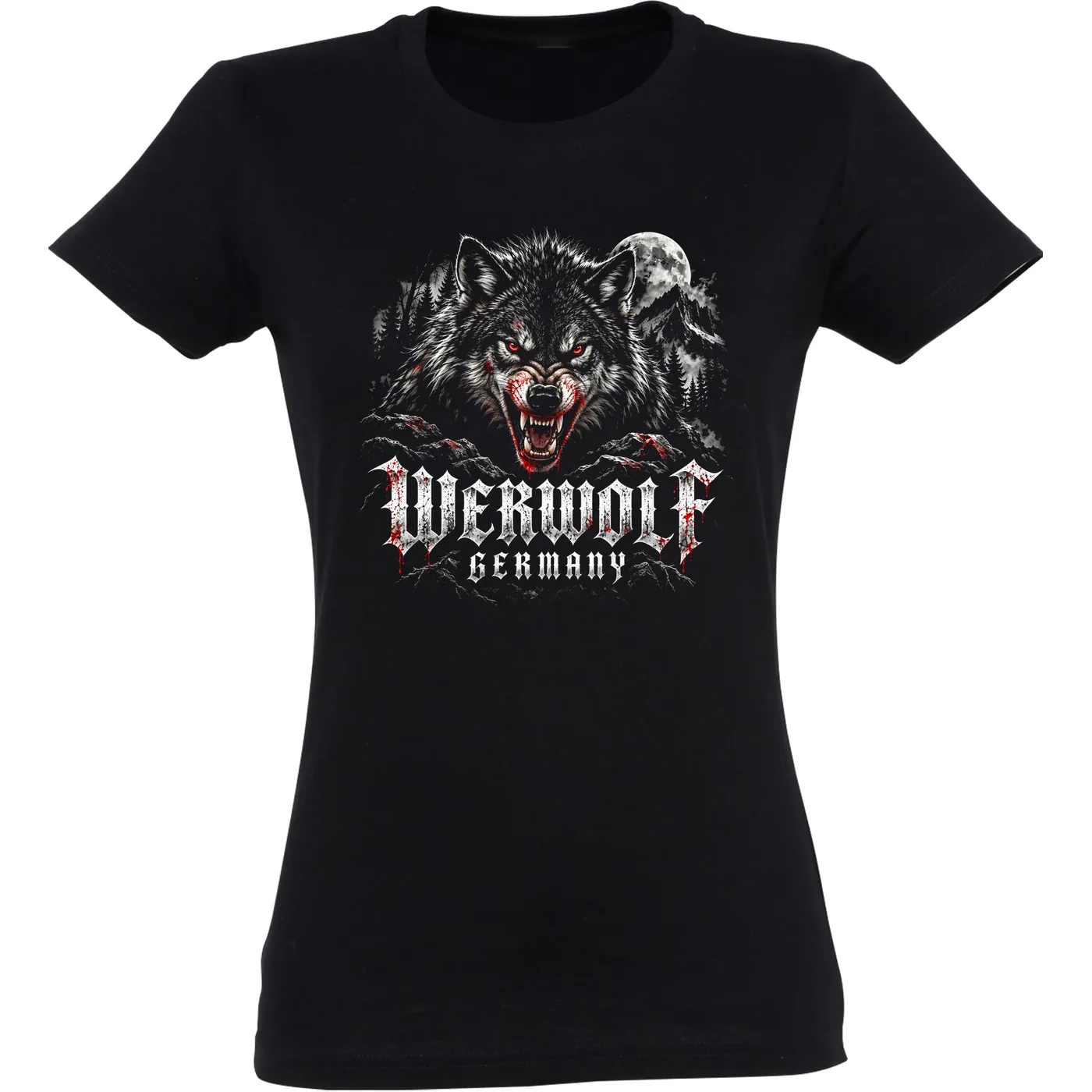 Damen T-Shirt - Werwolf Germany, Die Lange Nacht