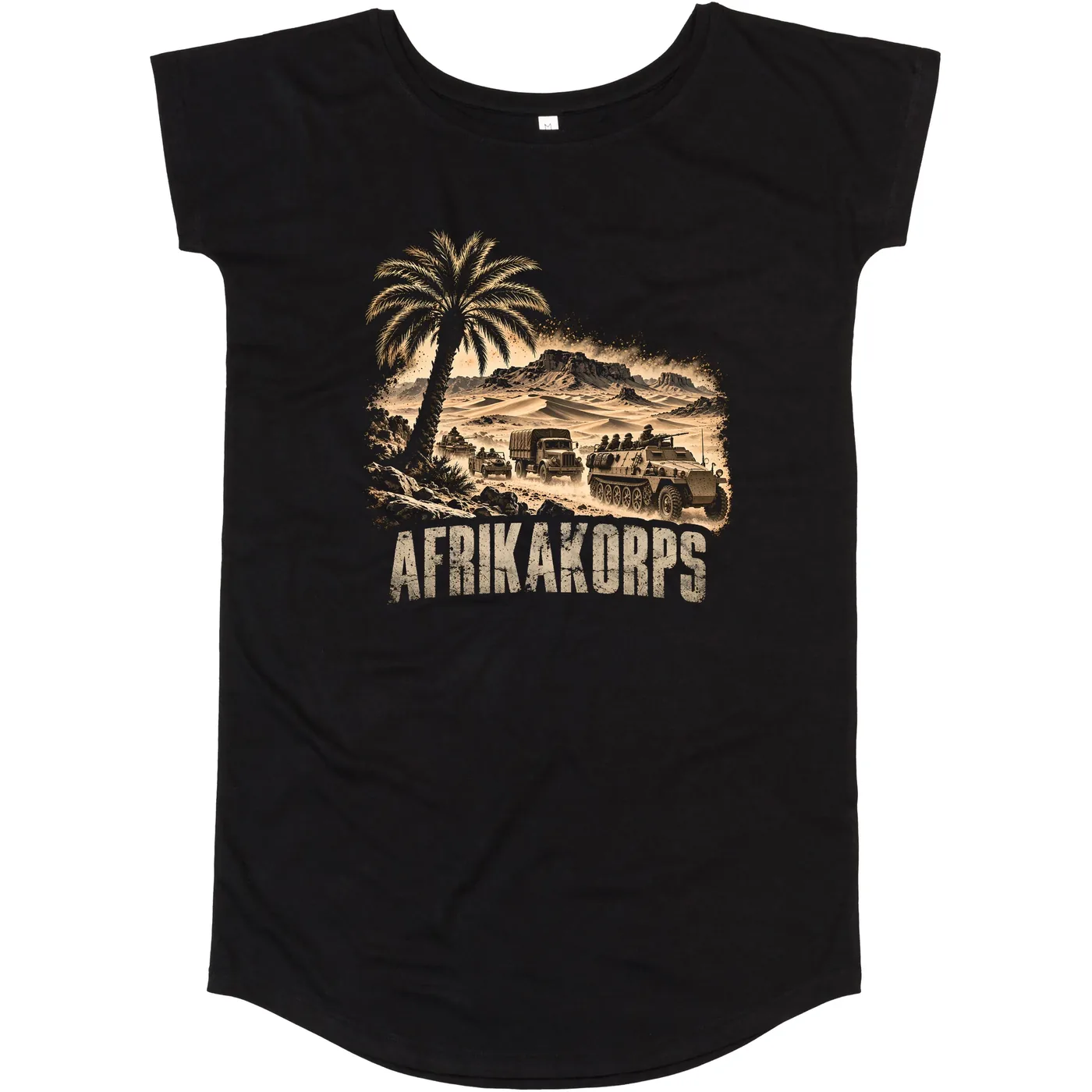 Damen T-Shirt Kleid - Afrikakorps, Wüste