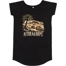 Damen T-Shirt Kleid - Afrikakorps, Wüste - gewählte Variante