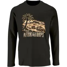 Herren Langarm Shirt - Afrikakorps, Wüste - gewählte Variante