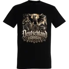 Herren T-Shirt - Deutschland Adler, Treue & Tradition Vorderseite