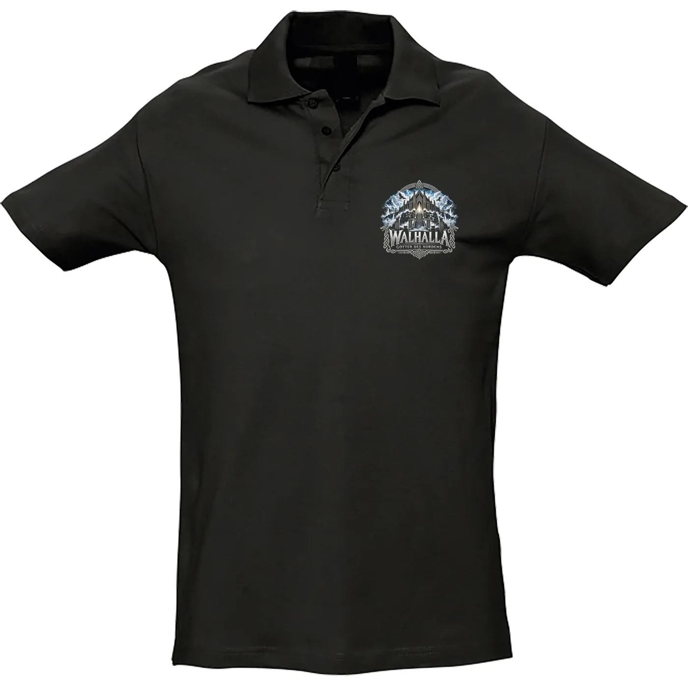 Herren Standard Poloshirt - Walhalla, Götter des Nordens
