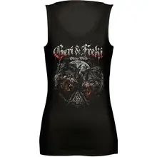Damen Standard Top - Geri & Freki, Odins Wölfe Vorderseite