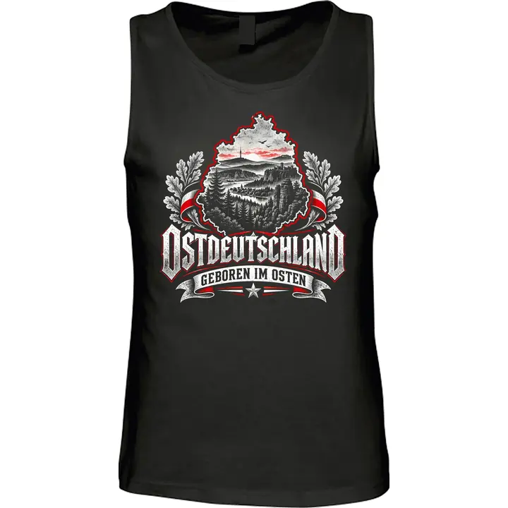 Herren Standard Tanktop - Ostdeutschland, Geboren im Osten