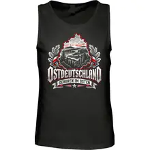 Herren Standard Tanktop - Ostdeutschland, Geboren im Osten Vorderseite