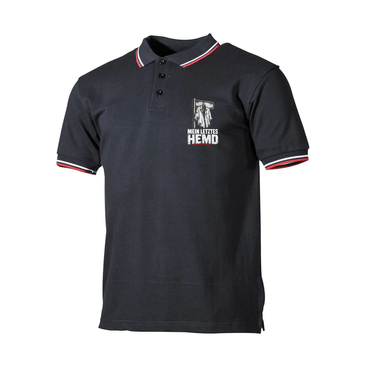 Herren Poloshirt "Schwarz Weiß Rot" - Mein letztes Hemd
