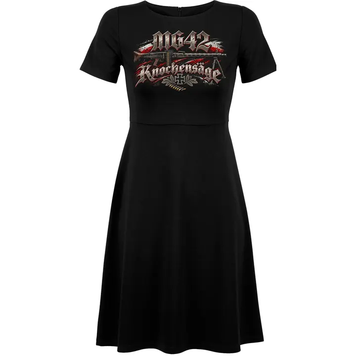 Damen kurzarm Kleid - Mg 42, Knochensäge