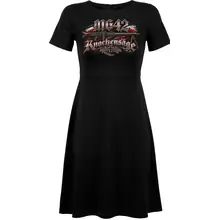 Damen kurzarm Kleid - Mg 42, Knochensäge Vorderseite