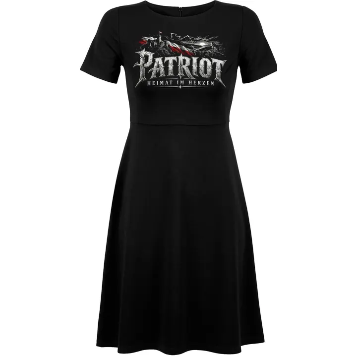 Damen kurzarm Kleid - Patriot, Heimat im Herzen