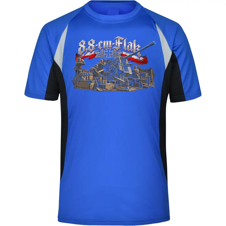 Herren Sportshirt - 8,8cm Flak