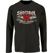 Herren Langarm Shirt - Südtirol bleibt deutsch, Heimat - gewählte Variante