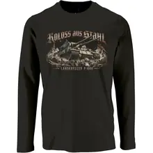 Herren Langarm Shirt - Koloss aus Stahl, Landkreuzer P1000 - gewählte Variante