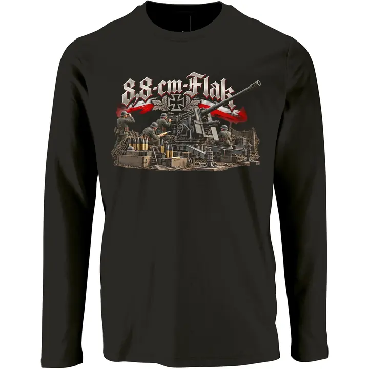 Herren Langarm Shirt - 8,8cm Flak