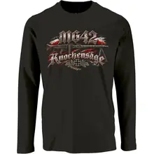 Herren Langarm Shirt - Mg 42, Knochensäge Vorderseite