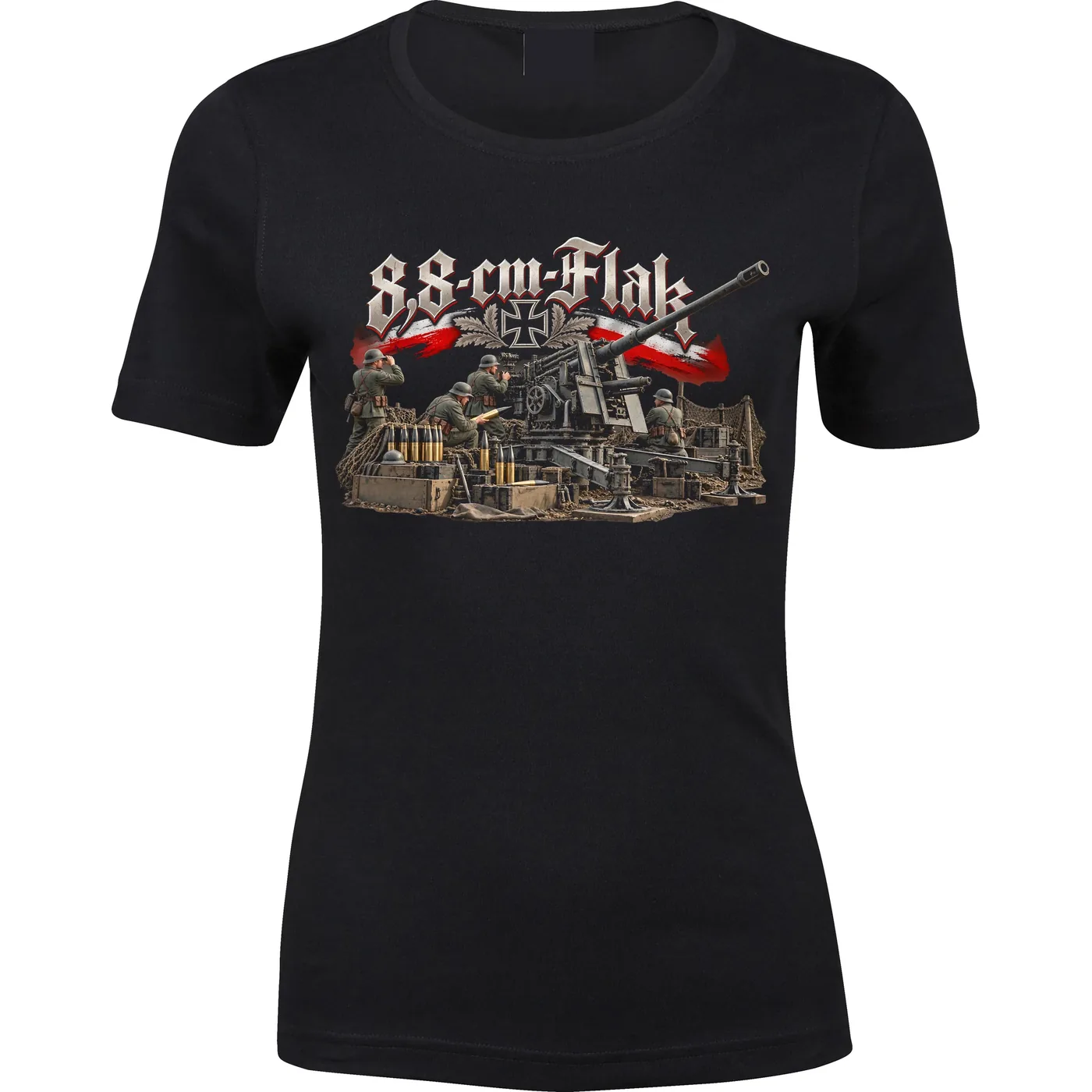 Damen Premium T-Shirt - 8,8cm Flak