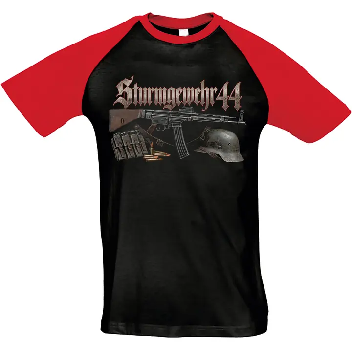 Herren T-Shirt "Bragi" - Sturmgewehr 44, Stahlhelm