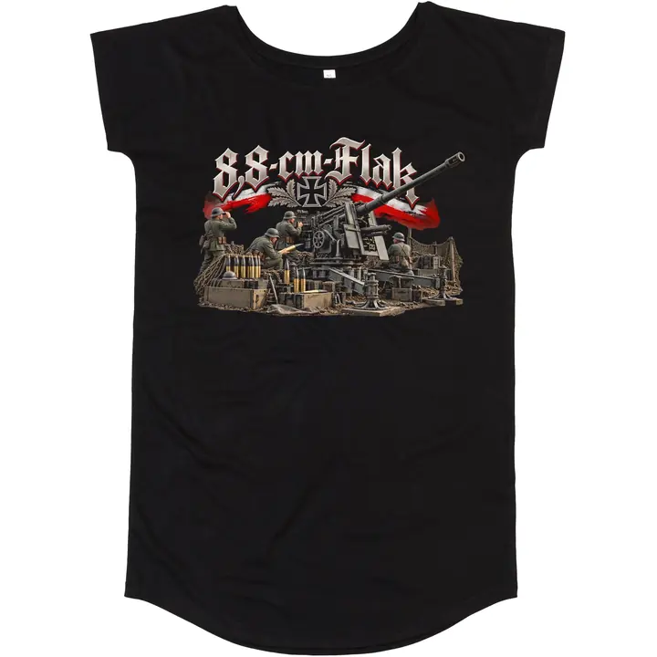 Damen T-Shirt Kleid - 8,8cm Flak