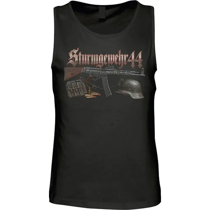 Herren Standard Tanktop - Sturmgewehr 44, Stahlhelm