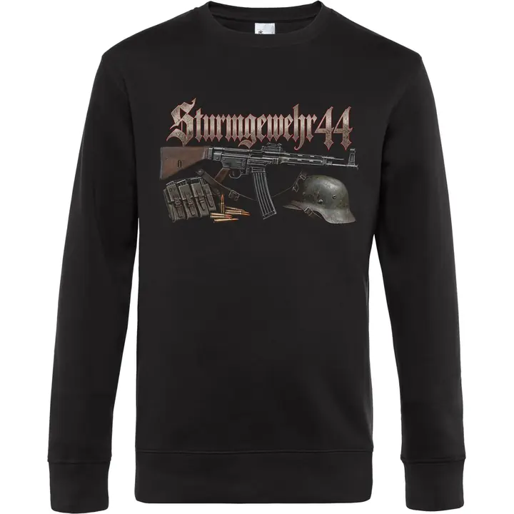 Herren Pullover - Sturmgewehr 44, Stahlhelm