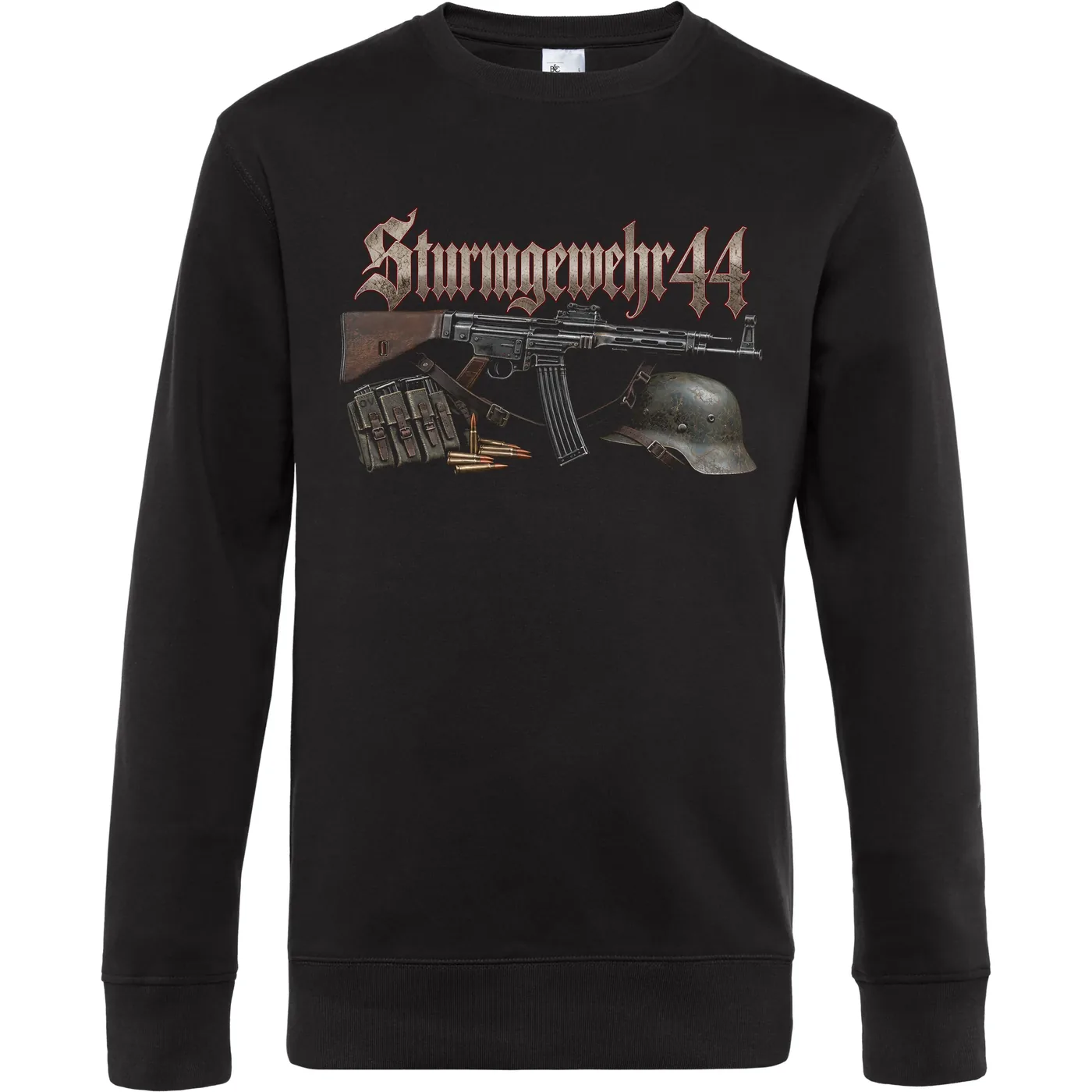 Herren Pullover - Sturmgewehr 44, Stahlhelm