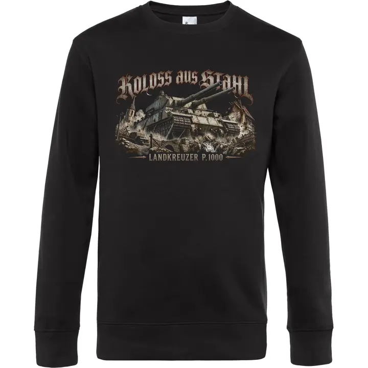 Herren Pullover - Koloss aus Stahl, Landkreuzer P1000
