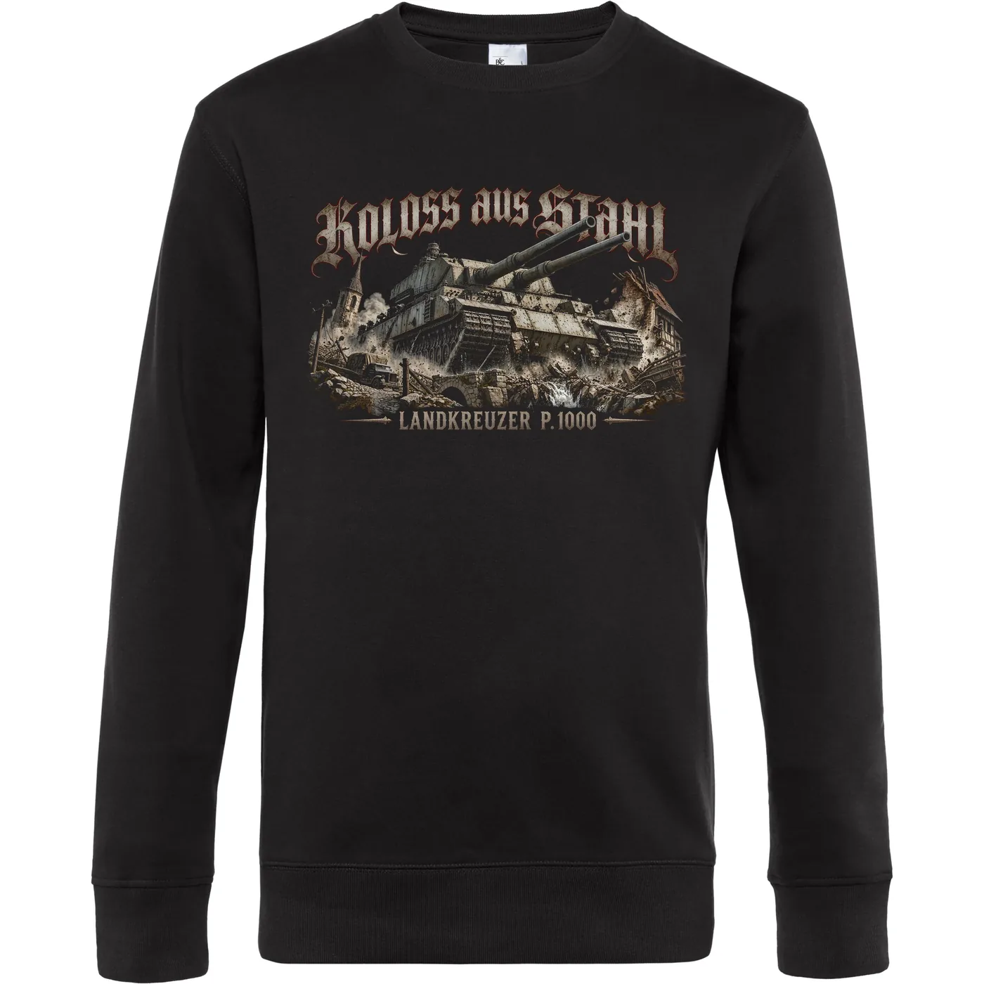 Herren Pullover - Koloss aus Stahl, Landkreuzer P1000