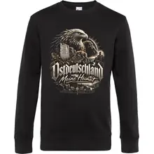 Herren Pullover - Ostdeutschland Adler, Meine Heimat Vorderseite