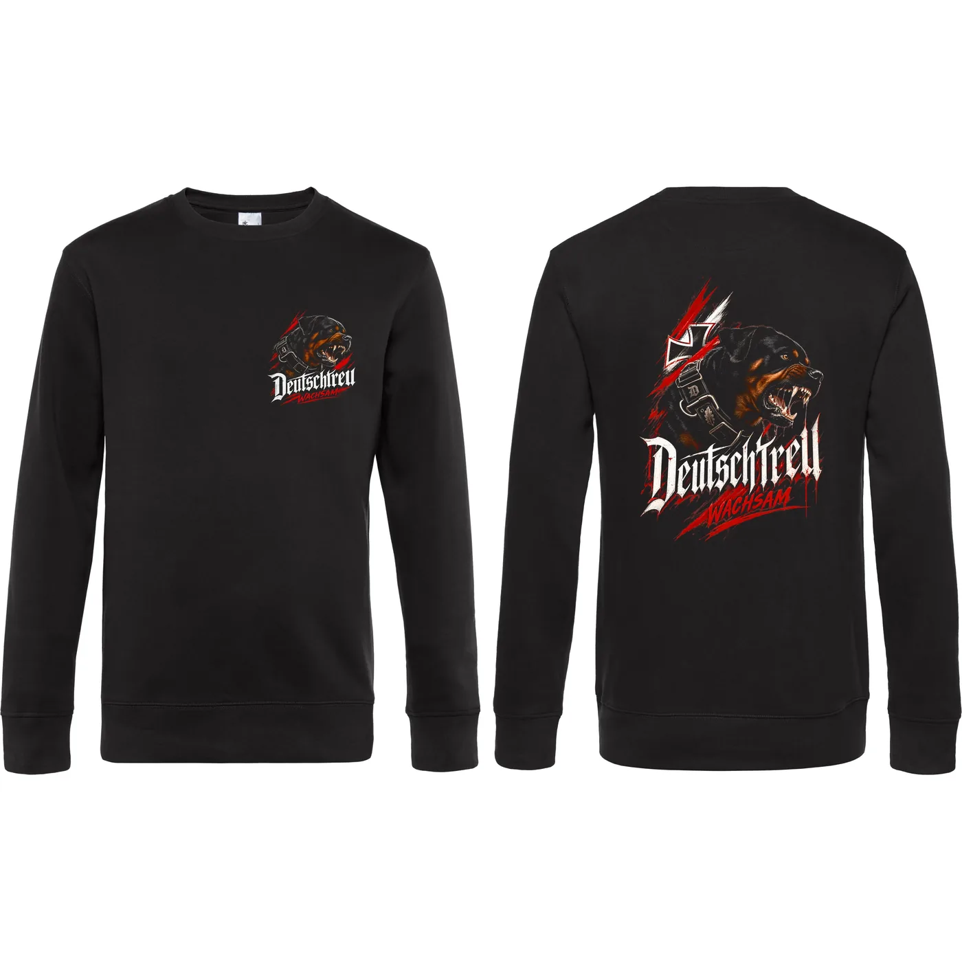 Herren Pullover - Deutschtreu, Wachsam