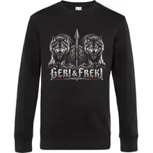 Herren Pullover - Geri & Freki, Schild - gewählte Variante