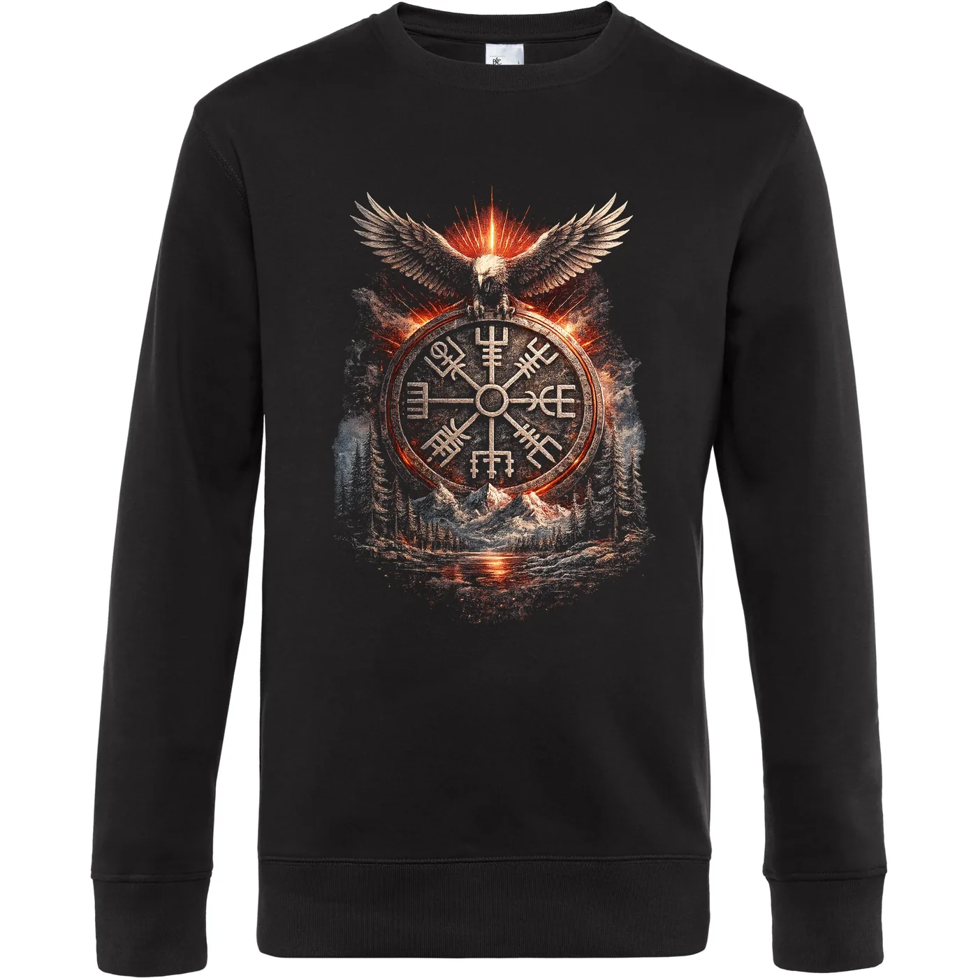 Herren Pullover - Vegvisir mit Adler